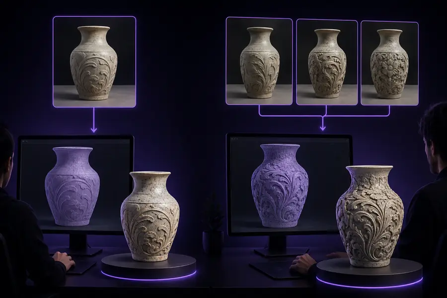Hyper3D image-based 3D reconstruction workflow